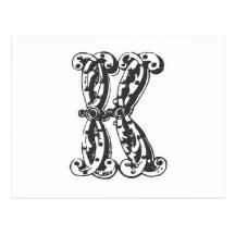 Monogrambrev K Vykort