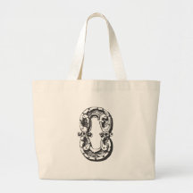 Monogrambrevnolla i svart kasse