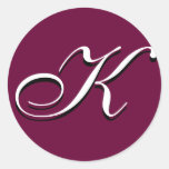 Monogramklistermärke - "K-" anpassade