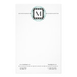 Monogrammed brevpapper för modern personlig
