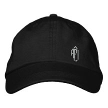Monogrammed broderad hatt för damer