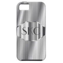 Monogrammed Fodral-Kompis för art décosilver för i iPhone 5 Case-Mate Fodral