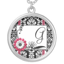 Monogrammed gifta sig för halsbandbrudtärnagåvor