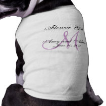Monogrammed hundbrudtärnabröllop djurkläder