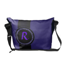 Monogrammed messenger bag