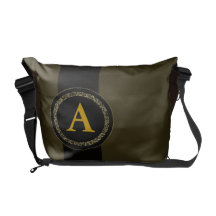 Monogrammed messenger bag