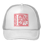 Monogrammed prickiga Monograms för brev F Mongram Keps