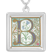 Monogrammed Silver-Pläterat halsband för Illuminat