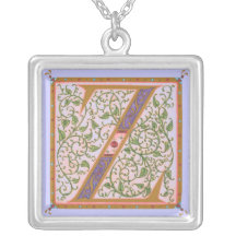 Monogrammed Silver-Pläterat halsband för Illuminat