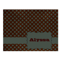 Monogrammed vintage vykort