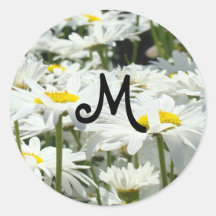 Monograms för daisy för Monogramklistermärkesälar 