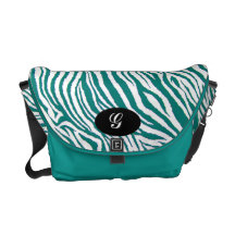 MONOGRAMSEBRAN PRINT-MESSENGER HÄNGER LÖS MESSENGER BAG