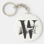 MonogramW-nyckelring