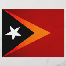 Monokrom East Timor flagga Flygblad Designs