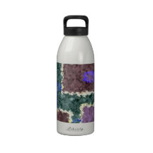 Monokrom i grönt, Mauve & kräm Dryckflaskor