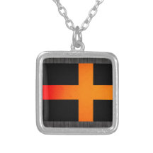 Monokrom sverigeflagga halsband
