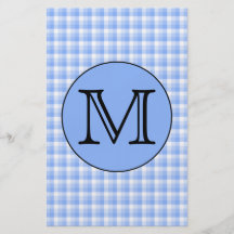 Mönster för blåttMonogramkontroll. Beställnings- b Custom Flyer
