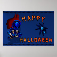 Monster för det Halloween trycket Posters