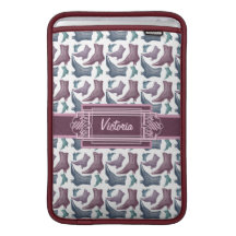 Mönster för kängor för stil för Victorianmodevinta MacBook Sleeves