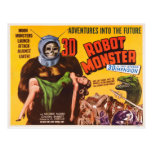 MONSTER för ROBOT 3D vykort