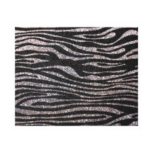 Mönster för silversebrarand (fauxglitter som bling sträckta canvas tryck