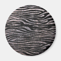 Mönster för silversebrarand (fauxglitter som bling kylskåpmagneter