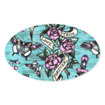 Mönster för Surfabilly tatueringsymboler på den wo klistermärken