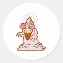 Monster Runder Aufkleber