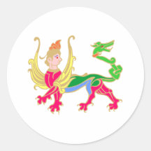 Monster Runder Aufkleber