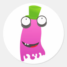Monster Runder Sticker