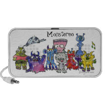 Monstereo 9 tecknad Monstars Mp3 Högtalare