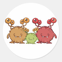 Monsterfamilie monster family stickers