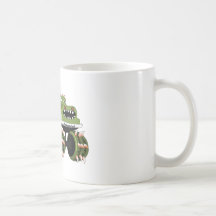 Monstersaurus lastbil kaffe mugg