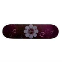 Mönstrad fredblomma skateboard deck