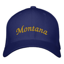 Montana broderade hatten