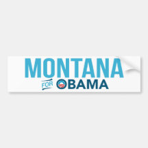 Montana för den Barack Obama Biden bildekalet
