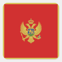 Montenegro flaggaklistermärke