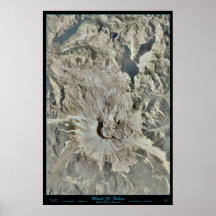 Montering. St Helens Washington satellit- affisch