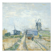 Montmartre: windmills och odlingslottar fotografiska tryck