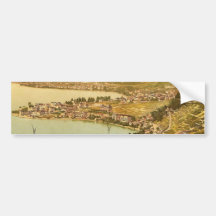 Montreux och Clarens, Geneve sjö, Schweitz vi Bildekal