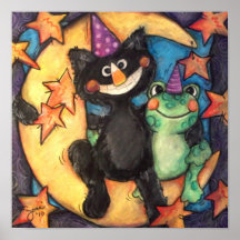Moonbathing party affischer