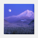 Moonrise över Mt-huvavintern, Oregon Magnet För Kylskåp