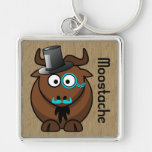Moostache Nyckelring