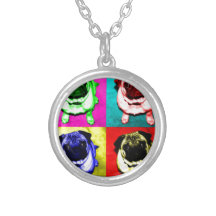 Mops Richi in 4 Farben Amuletten