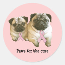 Mopsbröstcancerklistermärke