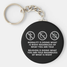 Moral och religion nyckel ring