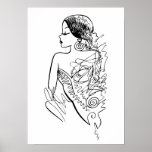 Morena - färgpulver danar illustrationen affischer