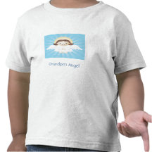 Morfar ängel t shirts
