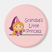 Morfar lite Princess Kylskåps Magneter