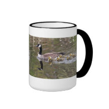 Morgås och babygässfoto kaffe muggar